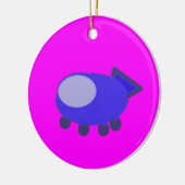 ruimteschip keramisch ornament (Links)