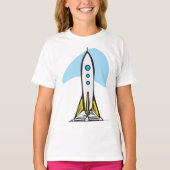 Ruimteschip klaar voor lancering T-shirt (Voorkant)