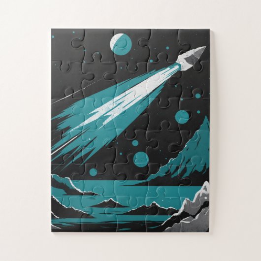 Ruimteschip Legpuzzel – Kosmisch Avontuur (Verticaal)