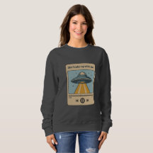 Ruimteschip met nieuw thema sweatshirt ontwerp