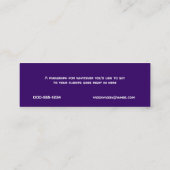 ruimteschip mini visitekaartje (Achterkant)