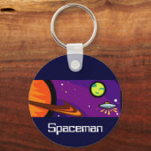 Ruimteschip naar Saturn Sleutelhanger (Voorkant)