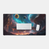 Ruimteschip op een andere planeet bureaumat (Keyboard & Muis)