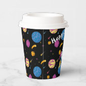 Ruimteschip op reis door Galaxy Papieren Bekers (Rechts)