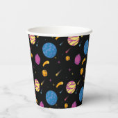 Ruimteschip op reis door Galaxy Papieren Bekers (Achterkant)