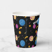 Ruimteschip op reis door Galaxy Papieren Bekers (Rechts)