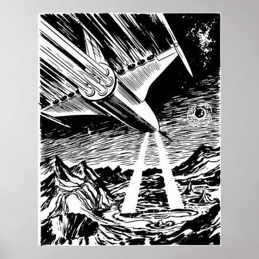 ruimteschip poster (Voorkant)