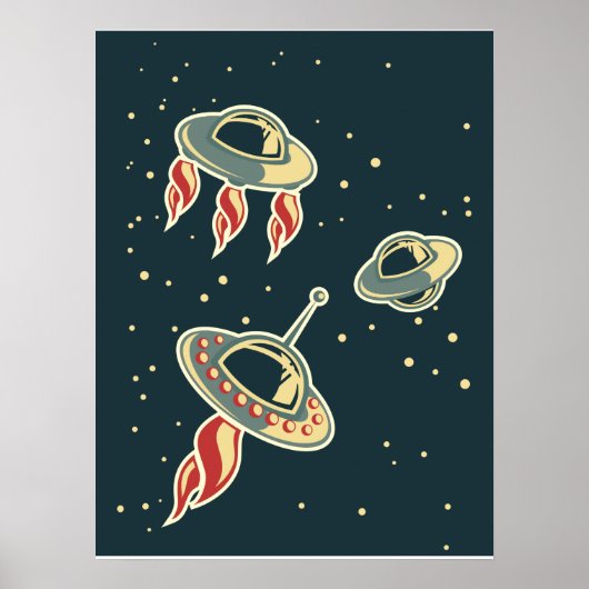 ruimteschip poster (Voorkant)