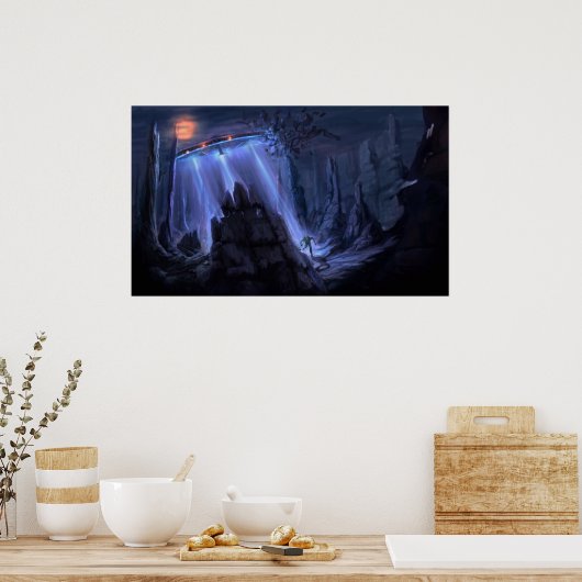 ruimteschip poster (Keuken)