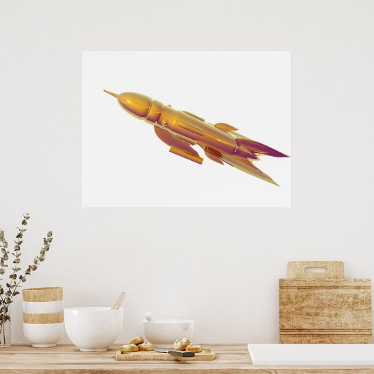 ruimteschip poster (Keuken)