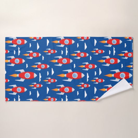 Ruimteschip Rocket Fun Badhanddoek (Badhanddoek)