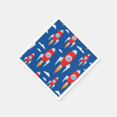 Ruimteschip Rocket Fun Servet (Hoek)