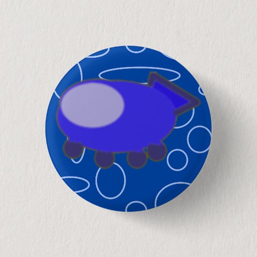 Ruimteschip Ronde Button 3,2 Cm (Voorkant)