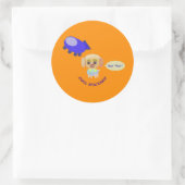 ruimteschip ronde sticker (Tas)