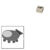Ruimteschip Rubberstempel (Gestempeld)