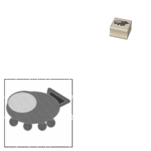 Ruimteschip Rubberstempel (Gestempeld)