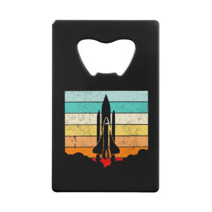  ruimteschip/ruimte/ruimtevaartuig creditkaart flessenopener