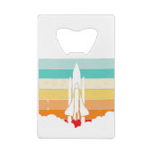  ruimteschip/ruimte/ruimtevaartuig creditkaart flessenopener (Achterkant)