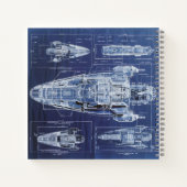 Ruimteschip Science-Fiction Diagram Notitieboek (Achterkant)