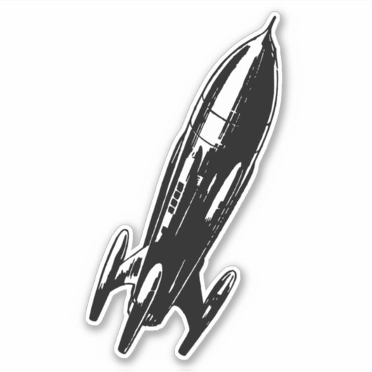 ruimteschip sticker (Voorkant)