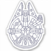 Ruimteschip Sticker (Voorkant)