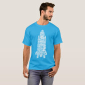 ruimteschip t-shirt (Voorkant volledig)
