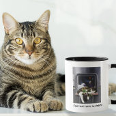 Ruimteschip Tabby Kat Groene Alien Knuffel Sci-Fi Mok