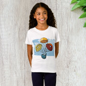 Ruimteschip Terugkerende Meisjes T-shirt