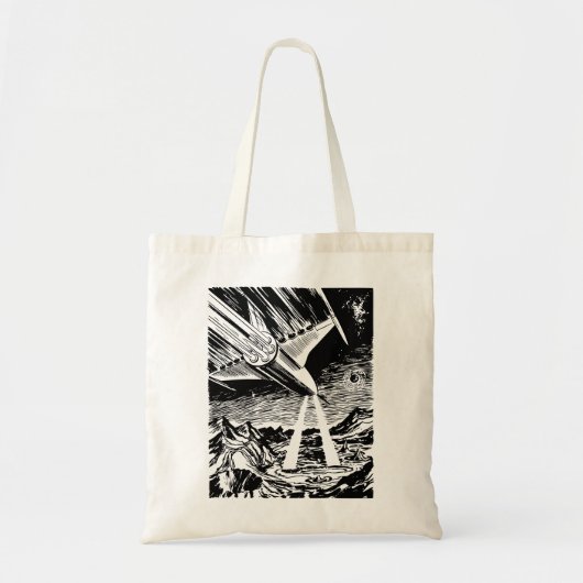 ruimteschip tote bag (Voorkant)