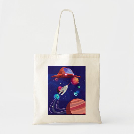 RUIMTESCHIP TOTE BAG (Voorkant)
