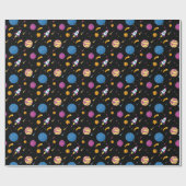 Ruimteschip Traveling Galaxy Pattern Cadeaupapier (Vlak)