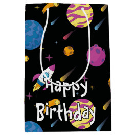 Ruimteschip Traveling Galaxy Pattern Medium Cadeauzakje