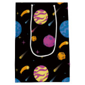 Ruimteschip Traveling Galaxy Pattern Medium Cadeauzakje (Achterkant)