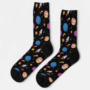 Ruimteschip Traveling Galaxy Pattern Sokken