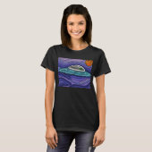 Ruimteschip UFO Alien UAP paranormaal T-shirt (Voorkant volledig)