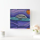 Ruimteschip UFO Alien UAP paranormaal Vierkante Klok (Huis)