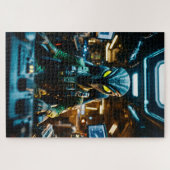 ruimteschip van een alien legpuzzel (Horizontaal)