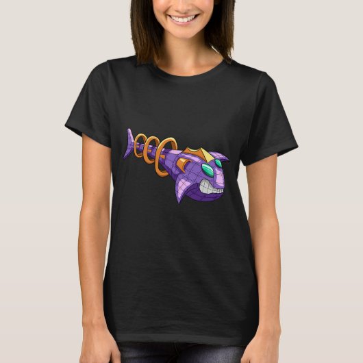 Ruimteschip-vis T-shirt (Voorkant)