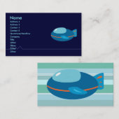 Ruimteschip Visitekaartjes (Voorkant / Achterkant)