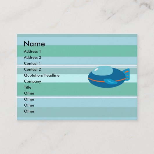 Ruimteschip Visitekaartjes (Voorkant)