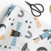 Ruimteschip voor het motoropvulpapier cadeaupapier