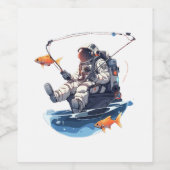 ruimteschip wijn etiket (Enkel label)