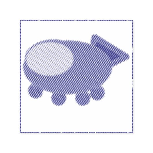 Ruimteschip Zelfinktende Stempel (Design)