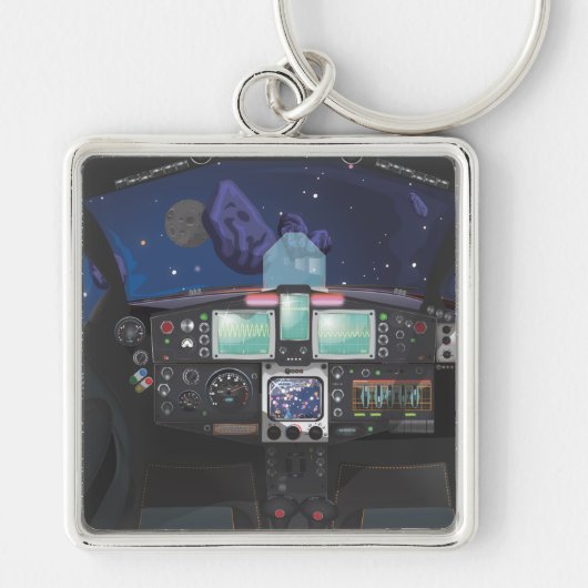 Ruimteschipconsole Sleutelhanger (Voorkant)