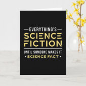 Ruimtesciencefictiondag Science Alien Nerds Cadeau Kaart (Gele Bloem)