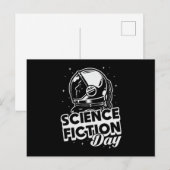 Ruimtesciencefictiondag Science Alien Stars Cadeau Briefkaart (Voorkant / Achterkant)