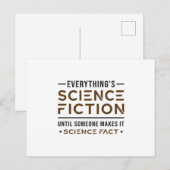 Ruimtesciencefictiondag Science Nerds Alien Cadeau Briefkaart (Voorkant / Achterkant)