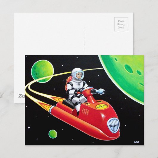 RUIMTESCOOTER BRIEFKAART (Voorkant / Achterkant)