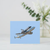 Ruimteshuttle-eindvliegfoto Briefkaart (Staand voorkant)