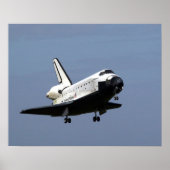 Ruimteshuttle Endeavor Prepares to Land (STS-108) Poster (Voorkant)